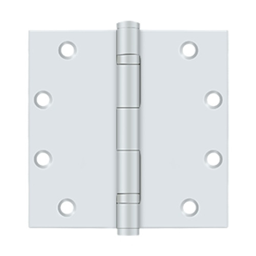 Deltana S55BBUSPW 5" x 5" Square Ball Bearing Hinge; Heavy Duty White Finish