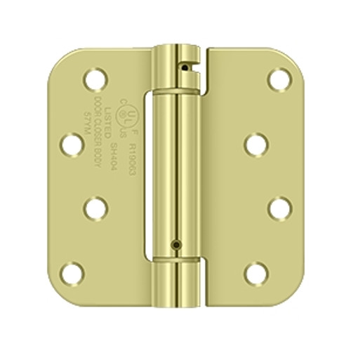 Deltana DSH4R52DT 4" x 4"; 5/8" Radius Corner Hinge; TT; Zinc Dichromate Plated Finish