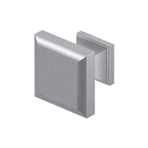 Deltana KS10U26D 1-3/16" Decorative Square Cabinet Knob Satin Chrome Finish