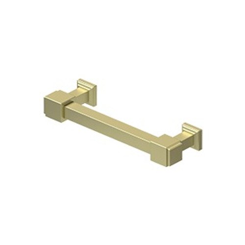 Deltana MP40U3-UNL Manhattan 4" Center to Center Cabinet Pull Unlacquered Bright Brass Finish