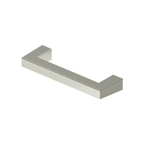 Deltana SBP35U14 Modern Square Bar Cabinet Pull with 3-1/2" Center to Center Polished Nickel Finish