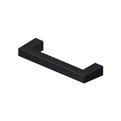 Deltana SBP35U19 Modern Square Bar Cabinet Pull with 3-1/2" Center to Center Paint Black Finish