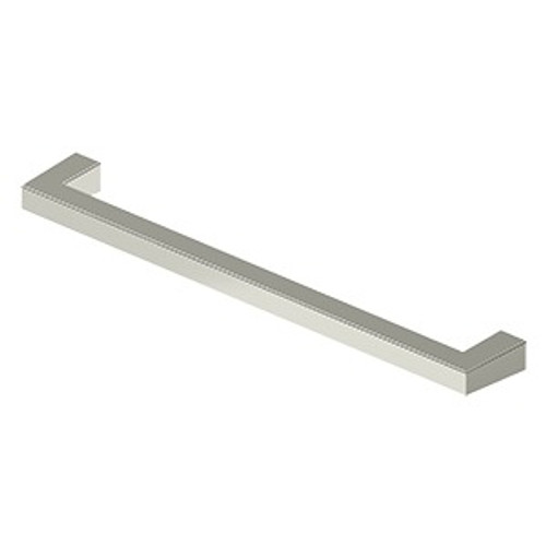 Deltana SBP80U14 Modern Square Bar Cabinet Pull with 8" Center to Center Polished Nickel Finish