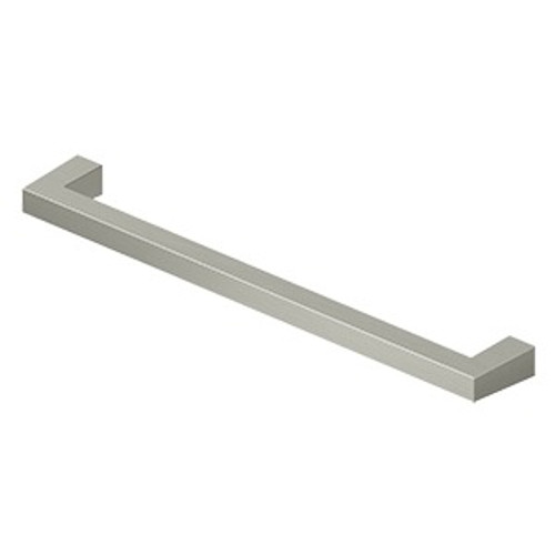 Deltana SBP80U15 Modern Square Bar Cabinet Pull with 8" Center to Center Satin Nickel Finish
