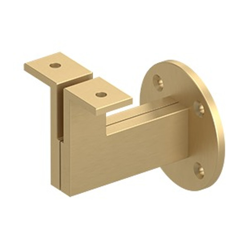 Deltana HRBM325U4 Heavy Duty Modern Handrail Bracket with 3-1/4" Projection Satin Brass Finish