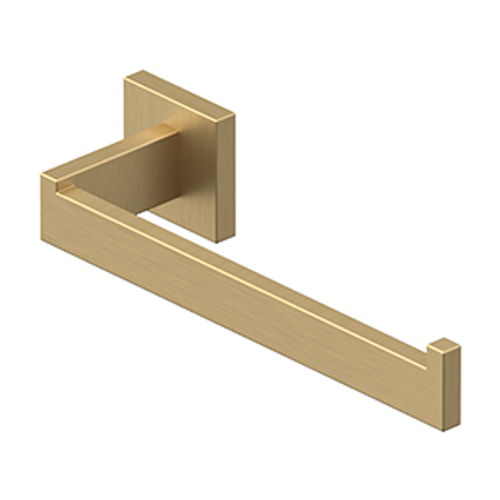 Deltana MM2008-4 MM Series 10" Towel Holder; Single Post in Satin Brass Finish