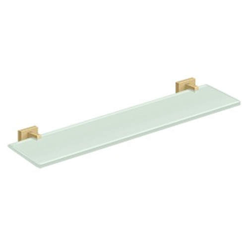 Deltana 55D2015-4 22" Glass Shelf 55D Series Satin Brass Finish