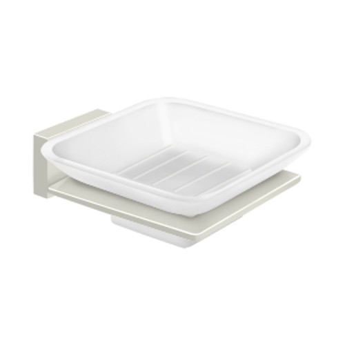 Deltana 55D2012-14 Frosted Glass Soap Dish 55D Series Polished Nickel Finish