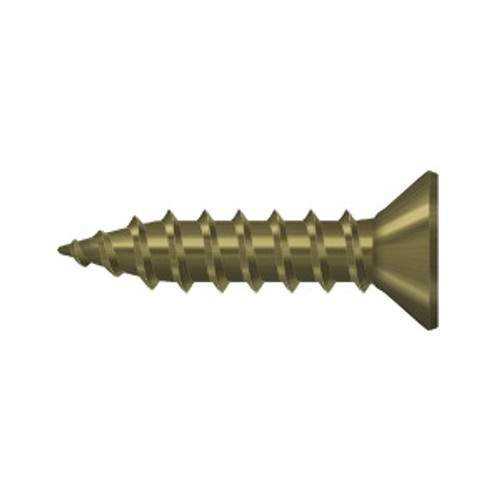 Deltana SCWS975U5 Wood Screw; Steel; #9 x 3/4"; Antique Brass Finish