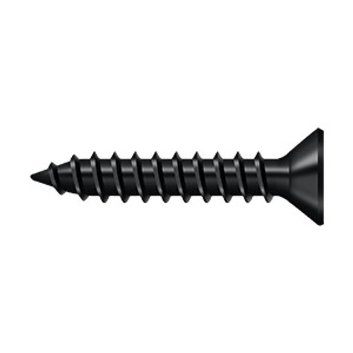 Deltana SCWS910U1B Wood Screw; Steel; #9 x 1"; Paint Black Finish