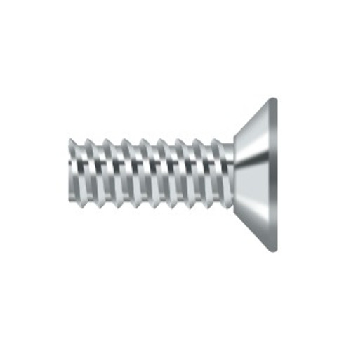 Deltana SCMS905U26 Machine Screw; Steel; #9 x 1/2"; Bright Chrome Finish