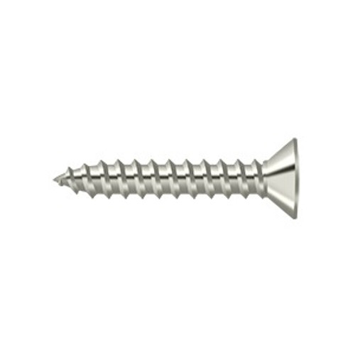 Deltana SCWB775U14 Polished Nickel #7 x 3/4 Brass Wood Screw