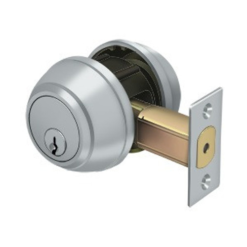 Deltana CL210LM-26D Double Deadbolt Grade 1; Satin Chrome Finish