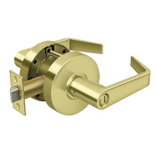 Deltana CL502EVC-3 Commercial Privacy Standard Grade 2; Clarendon; Bright Brass Finish