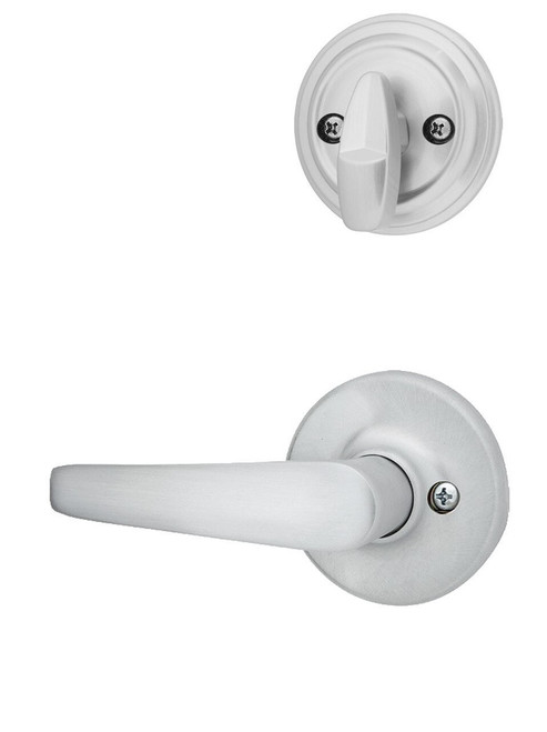 Kwikset 966DL-26D.UNIV Delta Lever Interior Single Cylinder Handleset Trim for Both 800 and 687 Series Handlesets Satin Chrome Finish