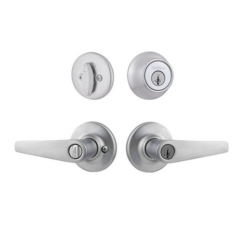 Kwikset 660-405DL-26D Satin Chrome Single Cylinder Deadbolt with Delta Lever