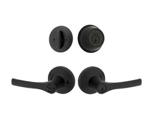 Kwikset 780-405HYL-514 Matte Black Single Cylinder Deadbolt with