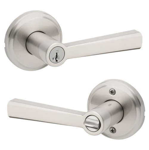 Kwikset 730TDL-15 Satin Nickel Trafford Privacy Lever