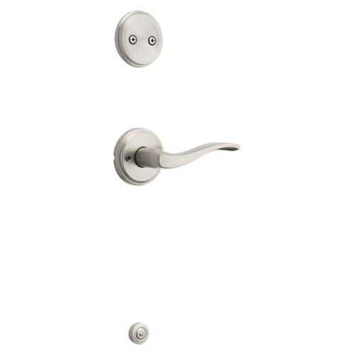 Kwikset 968SELLH-15 Left Hand Sedona Lever Interior Dummy Handleset Trim Satin Nickel Finish