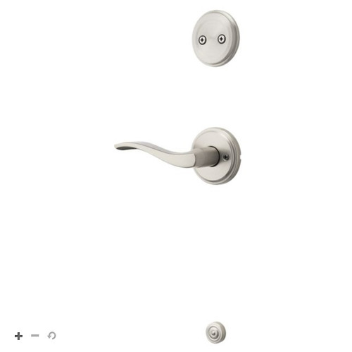 Kwikset 968SELRH-15 Right Hand Sedona Lever Interior Dummy Handleset Trim Satin Nickel Finish