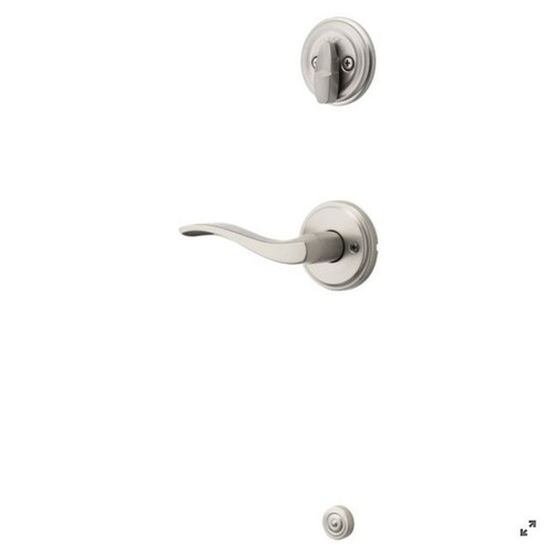 Kwikset 971SELRH-15 Right Hand Sedona Lever Interior Single Cylinder Handleset Trim Satin Nickel Finish