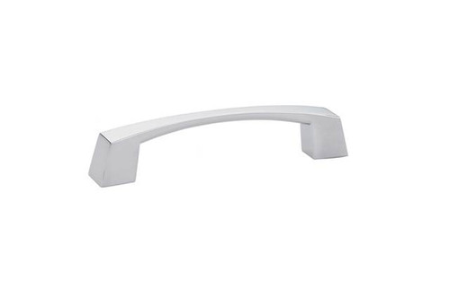 Emtek BB-86407US26 Polished Chrome 4" C-to-C Curvilinear Sweep Pull