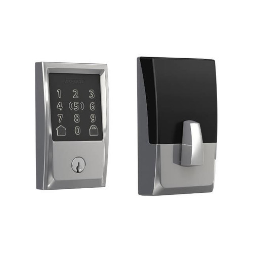 Schlage Residential BE499WBCEN625 Century Encode Plus Smart Wifi Deadbolt Polished Chrome Finish