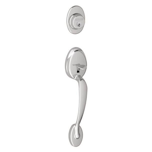 Schlage FC92PLY625 Polished Chrome Plymouth Dummy Handleset (Exterior Side Only)