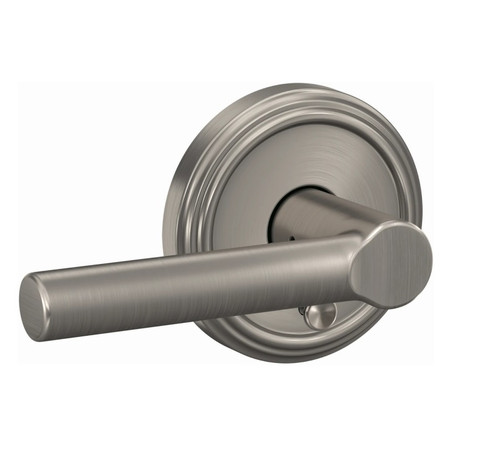 Schlage FC21BRW619IND Broadway Lever with Indy Rose Passage and Privacy Lock Satin Nickel Finish