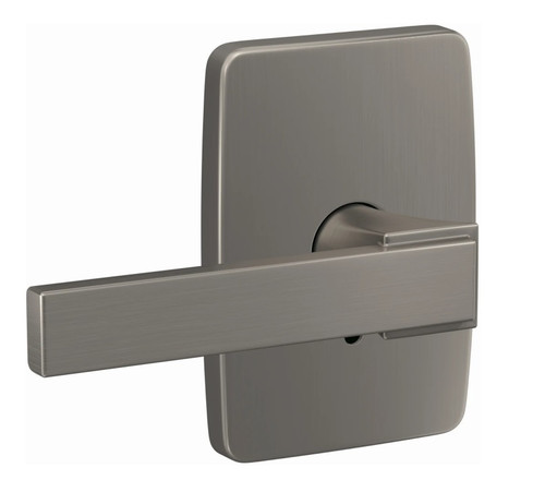Schlage FC172NBK619GEE Northbrook Lever with Greene Rose Non Turning Dummy Lock Satin Nickel Finish