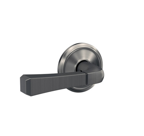 Schlage FC21RVT619ALD Rivington Lever with Alden Rose Passage and Privacy Lock Satin Nickel Finish