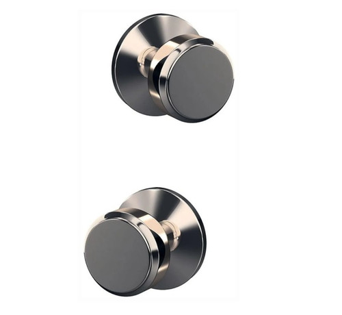Schlage FC21BWE618KIN Bowery Knob with Kinsler Rose Passage and Privacy Lock Polished Nickel Finish
