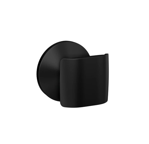 Schlage FC21GAN622KIN Ganton Knob with Kinsler Rose Passage and Privacy Lock Matte Black Finish