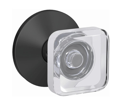 Schlage FC21KYL622KIN Kyle Knob with Kinsler Rose Passage and Privacy Lock Matte Black Finish