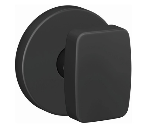 Schlage FC21NIX622HOW Nixon Knob with Howe Rose Passage and Privacy Lock Matte Black Finish