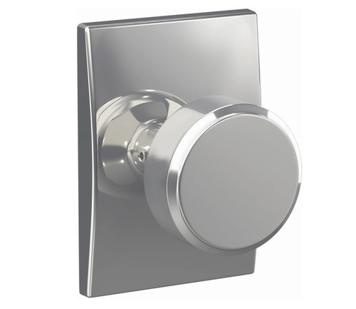 Schlage FC21SWA625CEN Swanson Knob with Century Rose Passage and Privacy Lock Polished Chrome Finish