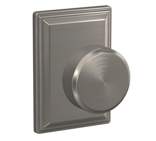 Schlage FC21SWA619GDV Swanson Knob with Grandville Rose Passage and Privacy Lock Satin Nickel Finish