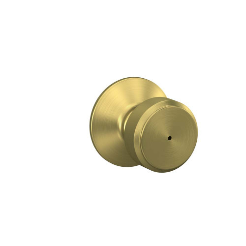 Schlage F40BWE608 Satin Brass Privacy Bowery Style Knob