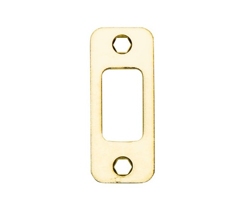 Schlage Residential 10116605 Round Corner Deadbolt Strike Bright Brass Finish