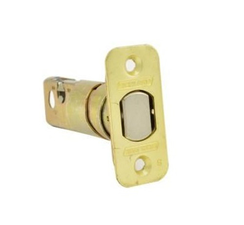 Schlage Residential 12344605 Tapered Triple Option Adjustable Deadbolt Latch Bright Brass Finish