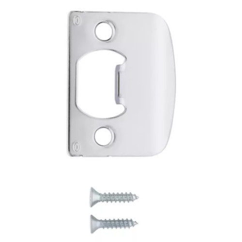 Kwikset 83030-003 UL Square Corner Full Lip Strike for US26 Bright Chrome and US26D Satin Chrome Finish