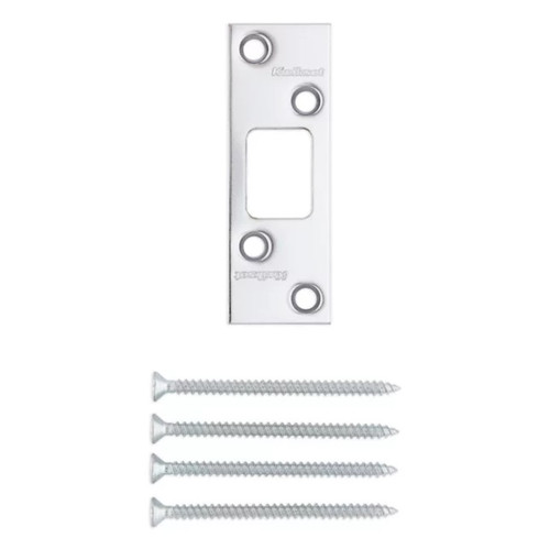 Kwikset 83222-005 3-5/8" Square Deadbolt Strike for US26 Bright Chrome and US26D Satin Chrome Finish