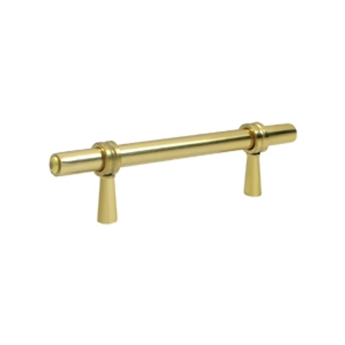 Deltana P310U3 Polished Brass 4-3/4" Adjustable Solid Brass Pull