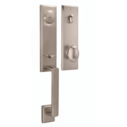 Weslock 06685-NJN0020 Woodward  Dummy Handleset with Julienne Knob Satin Nickel