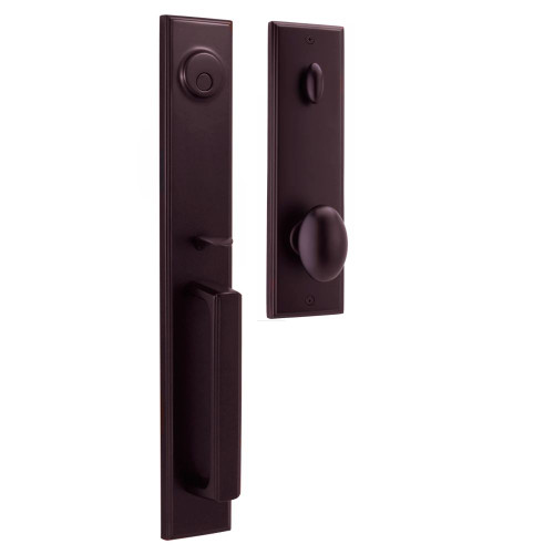 Weslock 06695-1J10020 Belmont Dummy Handle set with Julienne Knob in the Oil Rubbed Bronze Finish