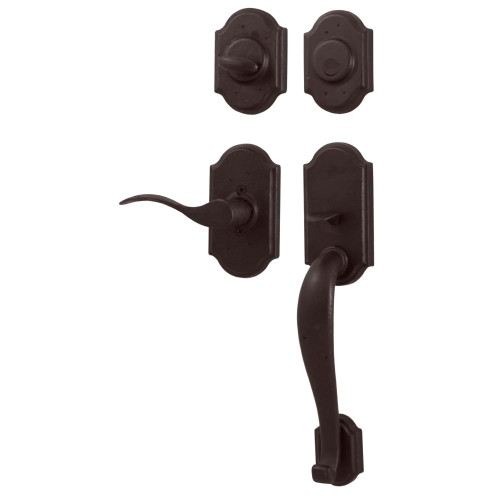 Weslock R7624-1H10020 Castletown Dummy Handle set with Right hand Carlow lever in the Oil Rubbed Bronze Finish