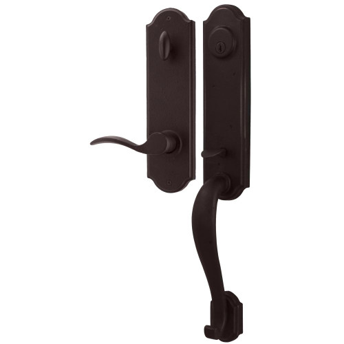 Weslock R7635-1H10020 Stonebriar Dummy Handle set with Right hand Carlow lever in the Oil Rubbed Bronze Finish