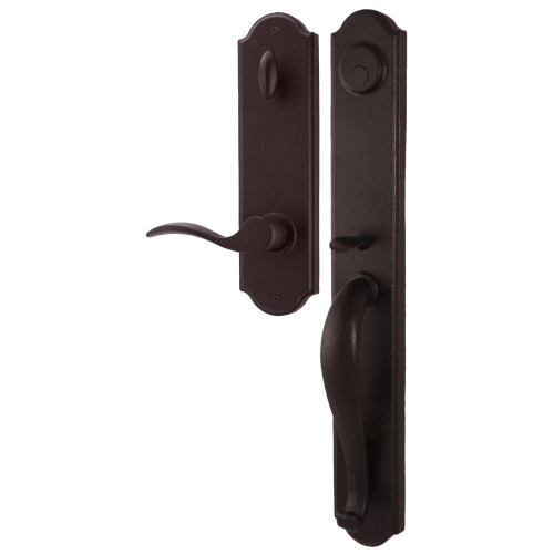 Weslock R7685-1H10020 Wiltshire Dummy Handle set with Right hand Carlow lever in the Oil Rubbed Bronze Finish