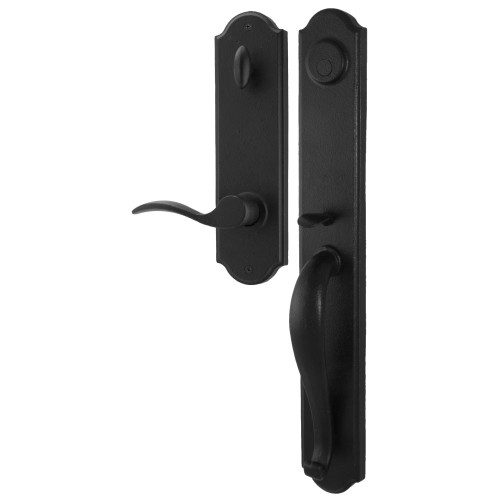 Weslock R7685-2H20020 Wiltshire Dummy Handle set with Right hand Carlow lever in the Black Finish