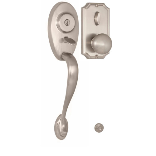 Weslock 01441-NINSL2D Lexington 1400 Series Panic Proof Entry with Interior Impresa Knob Satin Nickel Finish